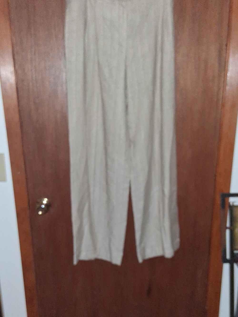 Monsoon Linen Blend Wide-Leg Jumpsuit Pants in Light Beige